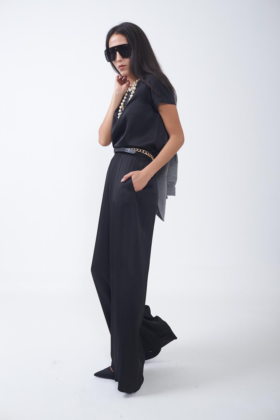 Pantalone con elastico viscosa | Brend