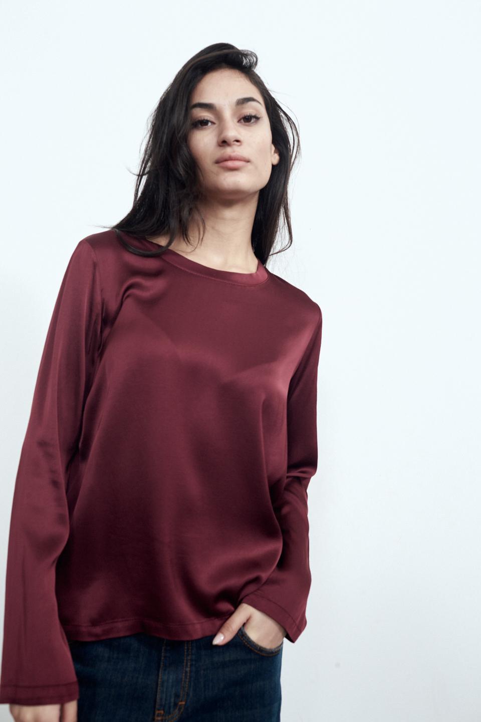 Blusa hotsell manica lunga