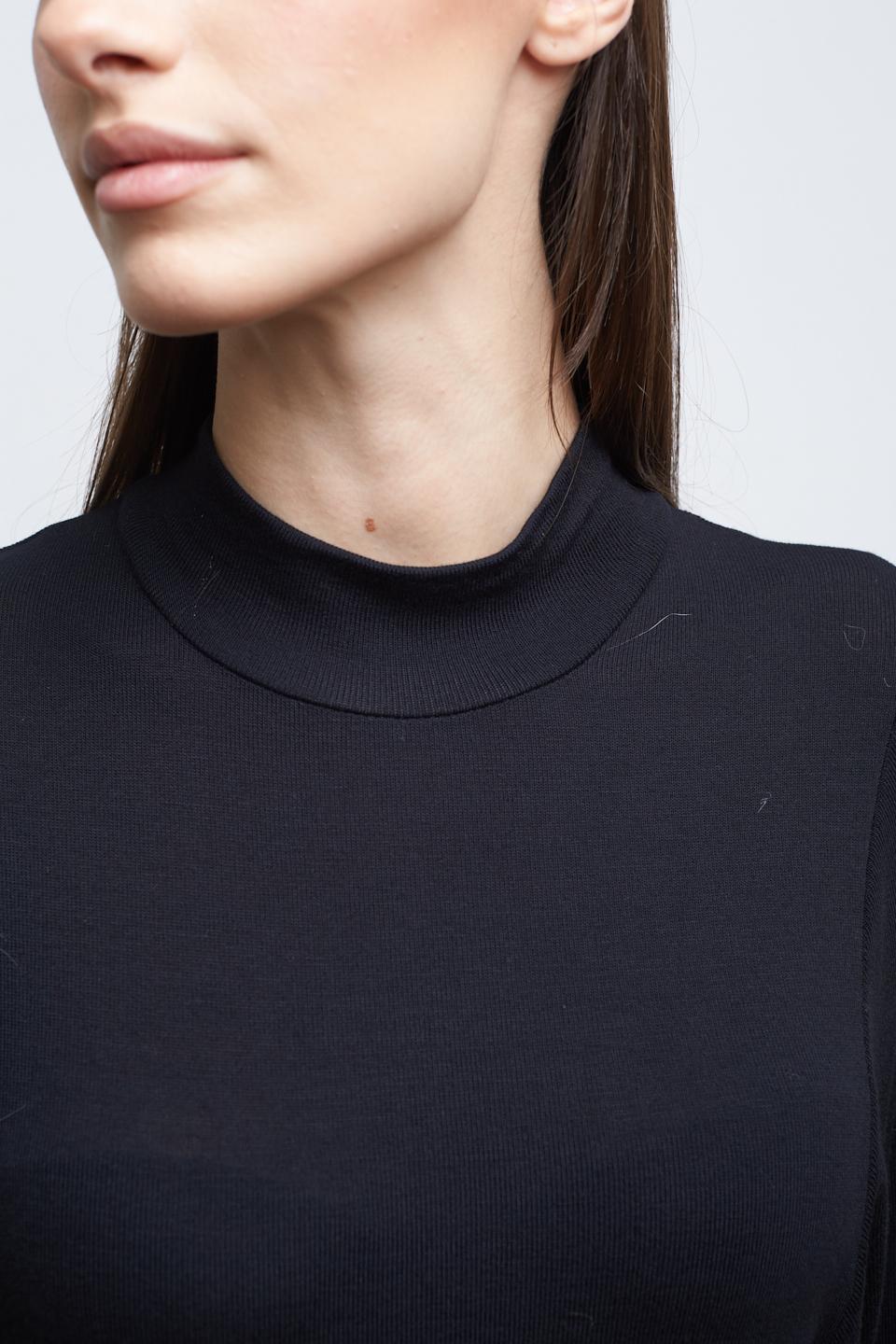 Abito lungo manica pipistrello nero - Autunno - Inverno 2025 | Brend