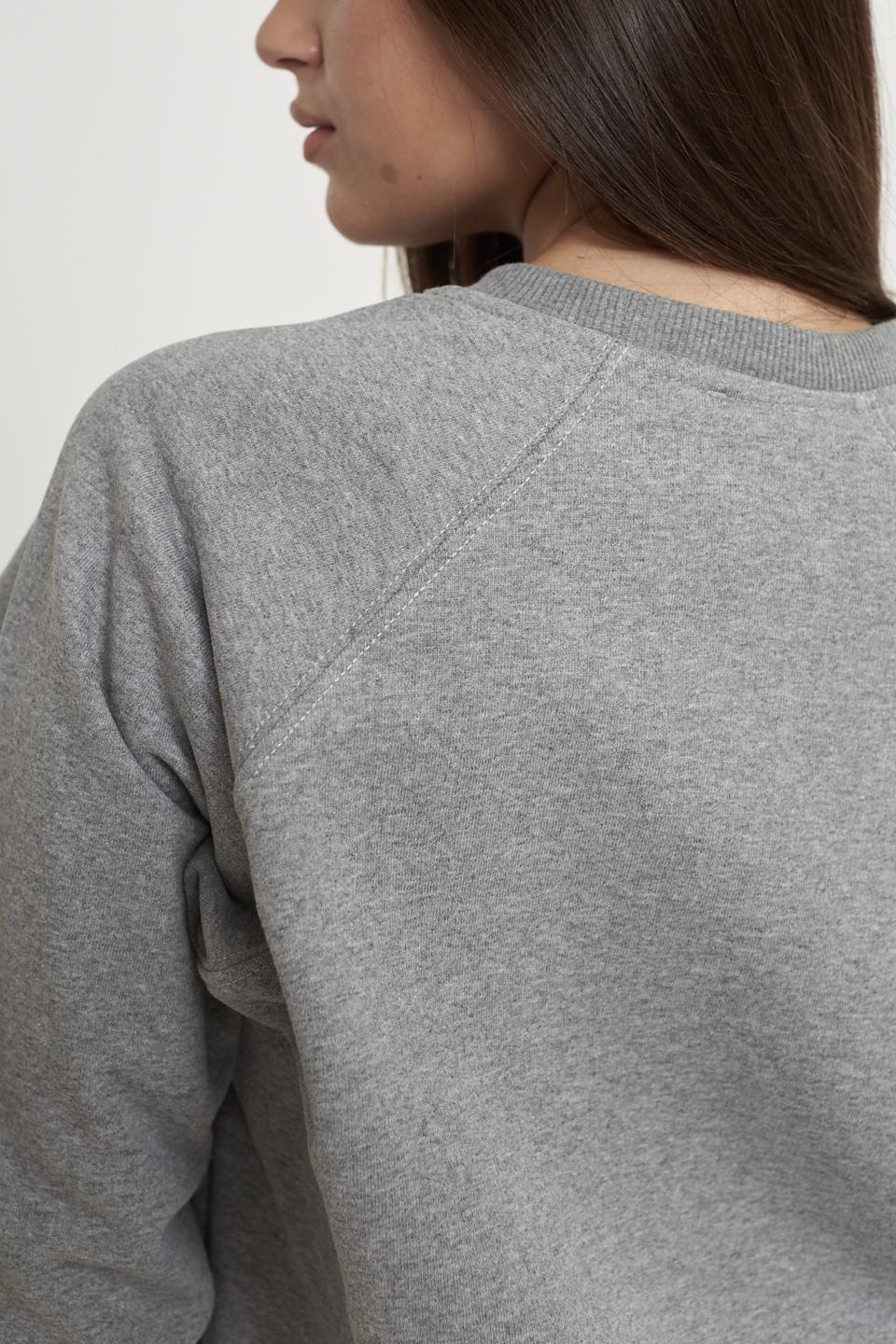 Felpa Minnie con applicazioni grigio melange - Autunno - Inverno 2025 | Brend