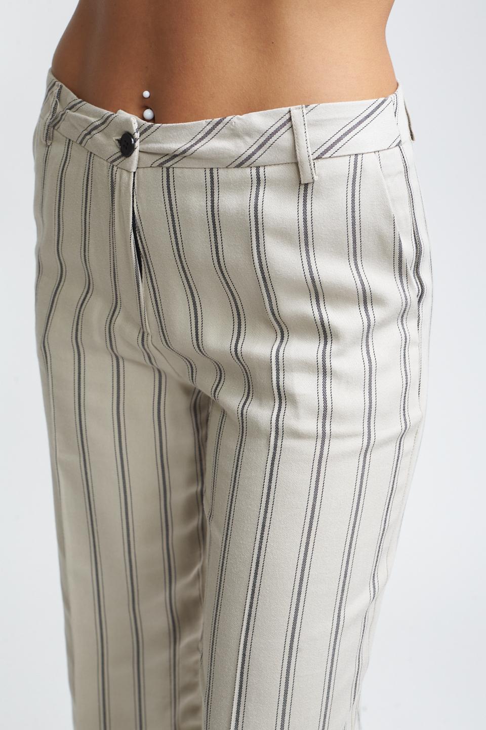Pantalone palazzo rigato lana - Autunno - Inverno 2025 | Brend