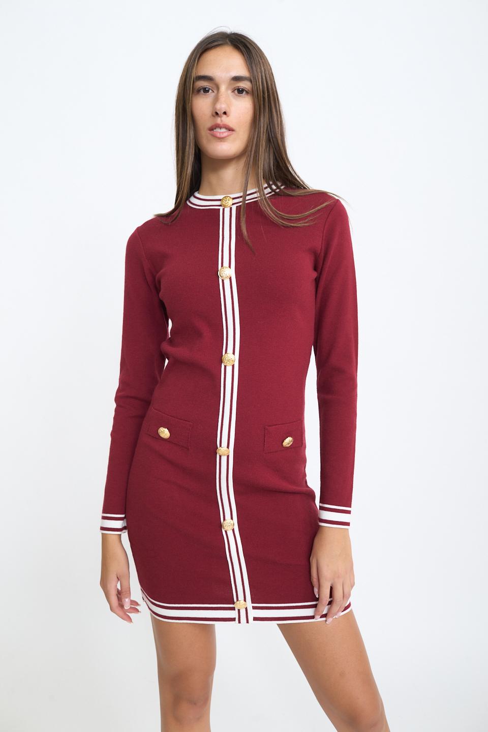 Abito maglia bottoni | Brend