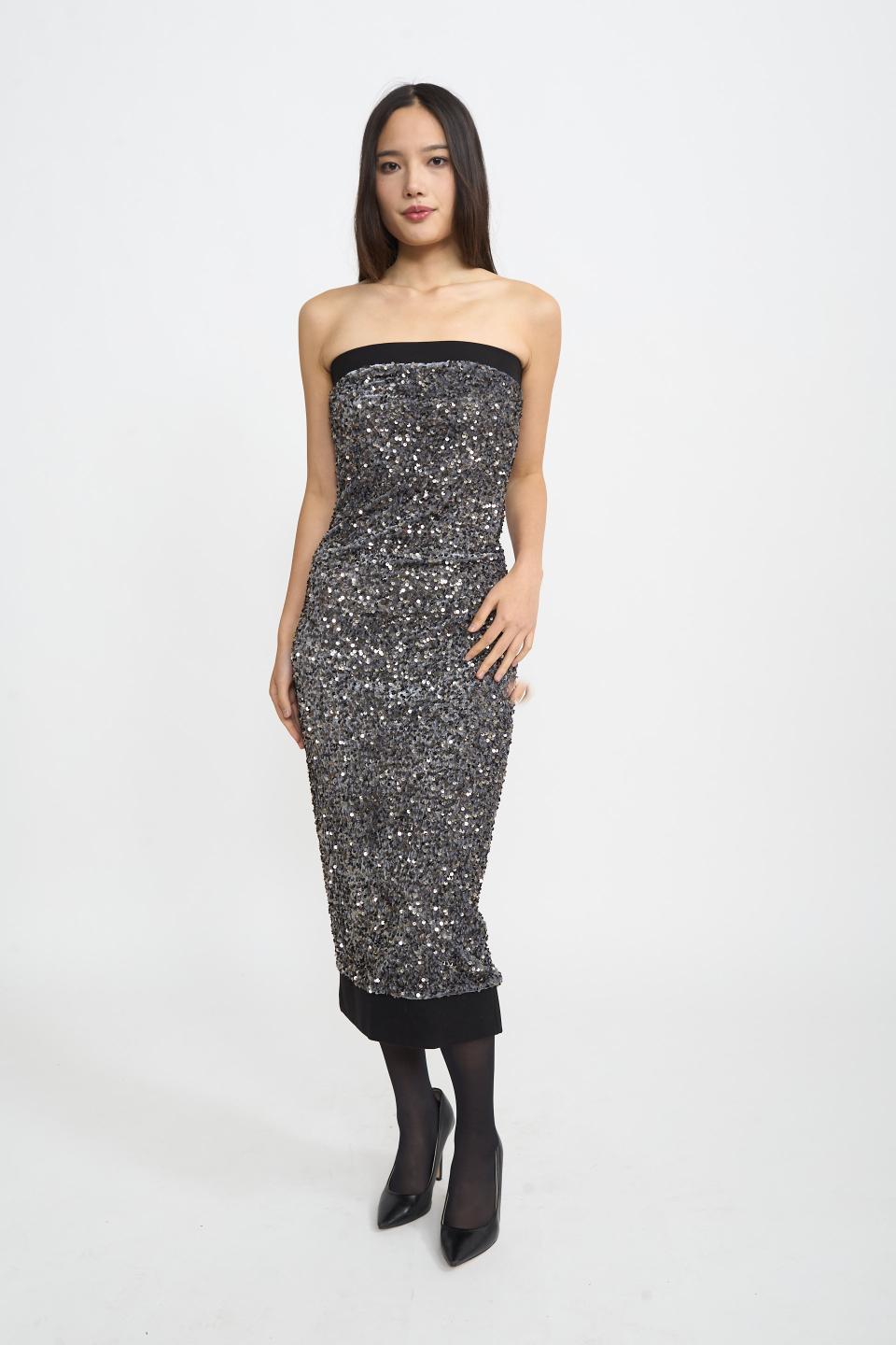 Abito fascia paillettes | Brend