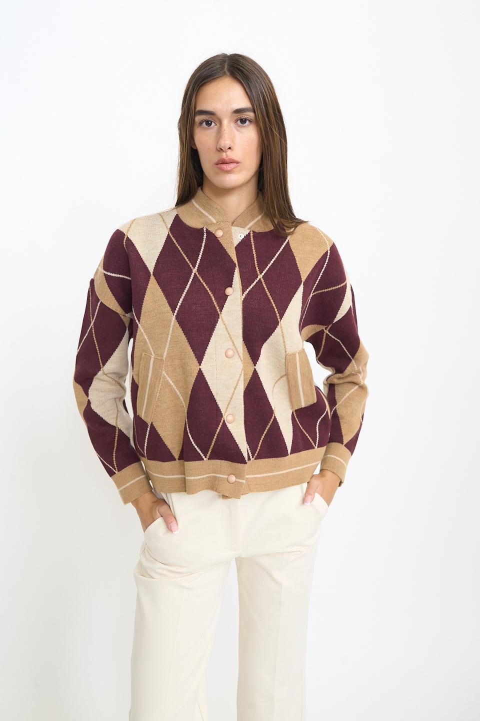 Bomber rombi bottoni | Brend