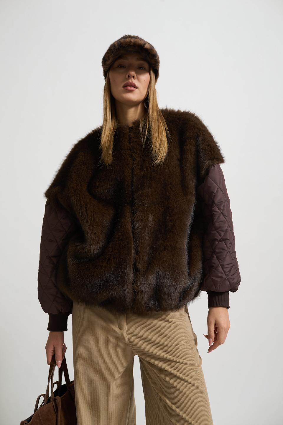 Bomber trapuntato ecofur | Brend