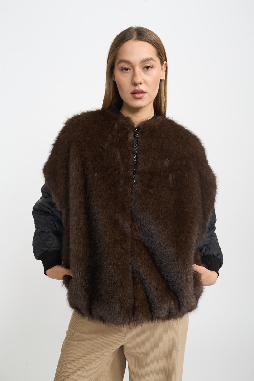 Bomber trapuntato ecofur | Brend