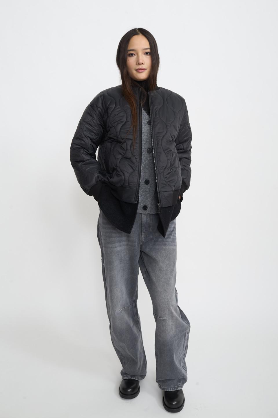 Bomber trapuntato con panno | Brend