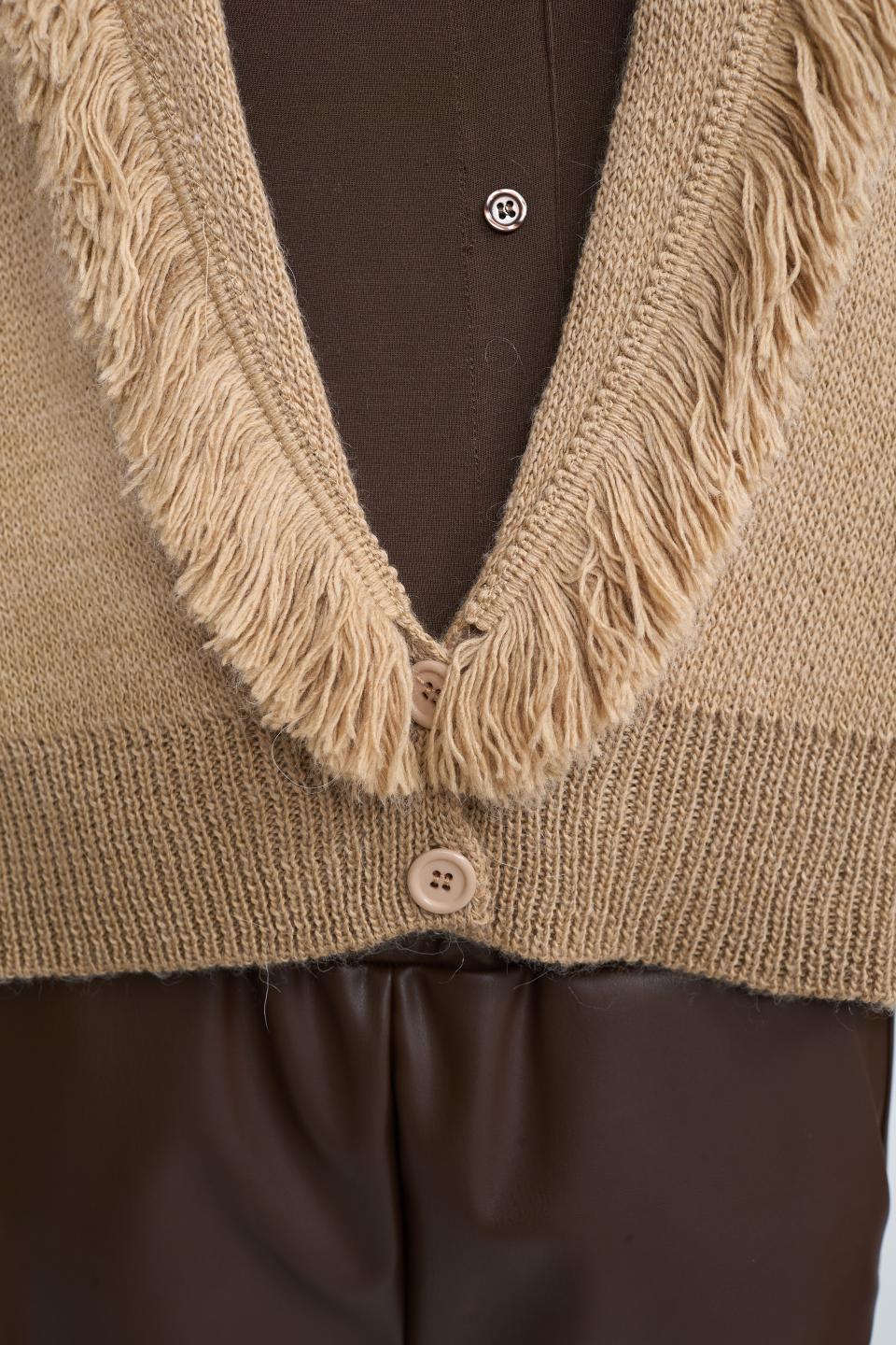 Bomber frange camel - Autunno - Inverno 2025 | Brend