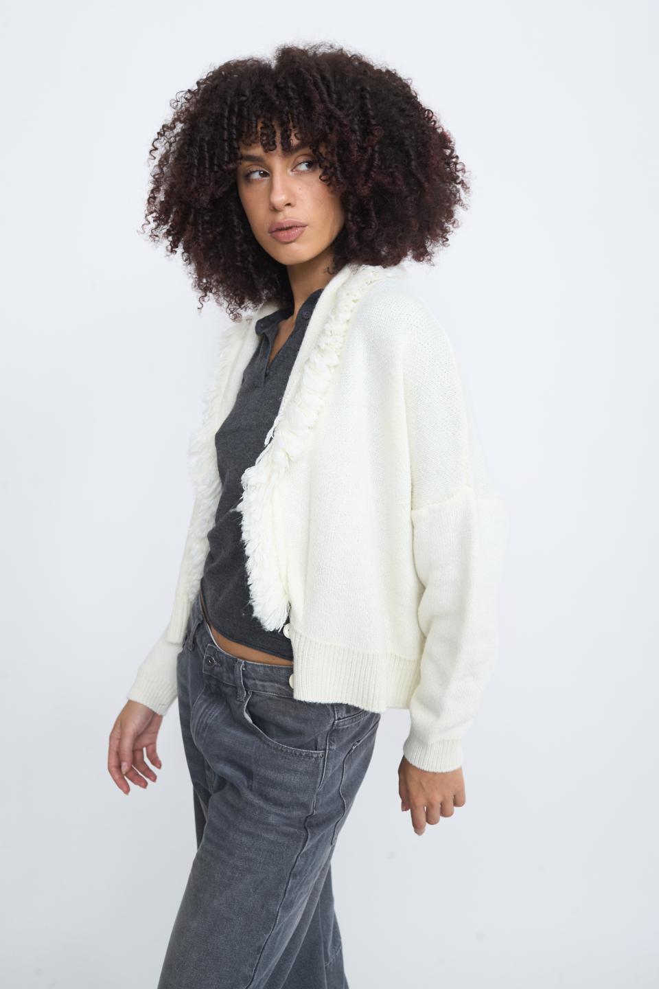 Bomber frange panna - Autunno - Inverno 2025 | Brend