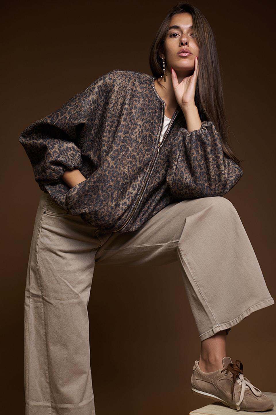 Bomber zip stampato | Brend