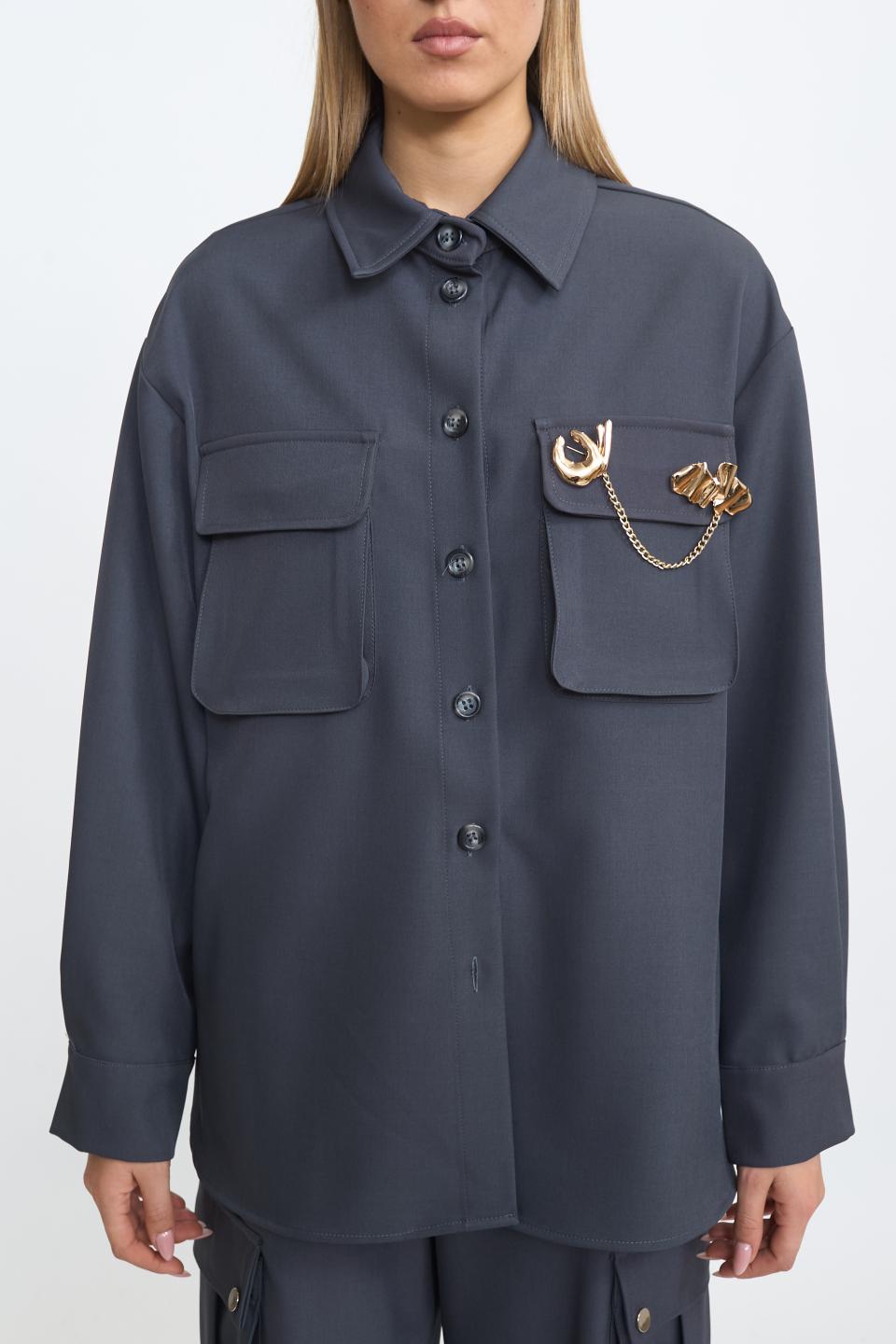Giacca camicia grigio - Autunno - Inverno 2025 | Brend