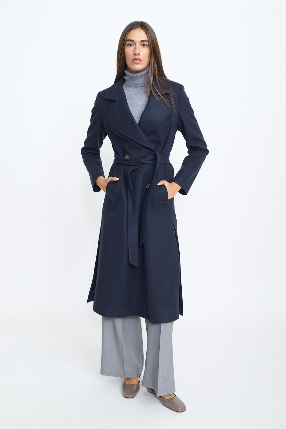 Cappotto doppio petto cinta | Brend