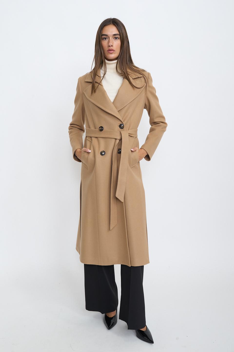 Cappotto doppio petto cinta | Brend