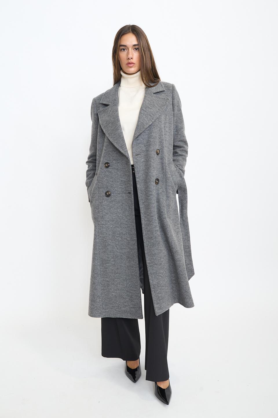 Cappotto doppio petto cinta | Brend