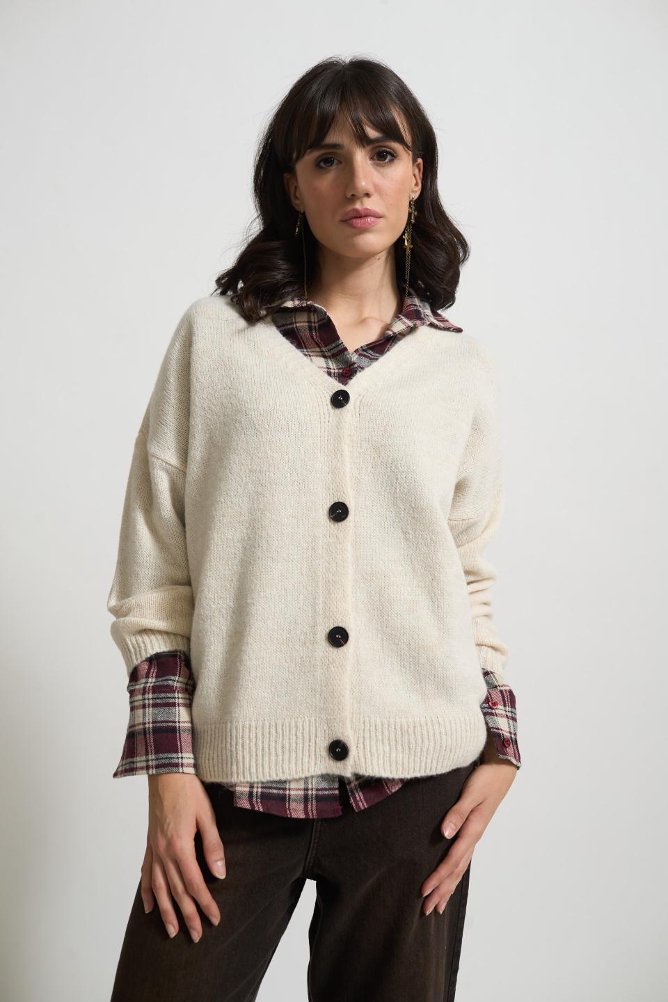 Cardigan scollo V | Brend