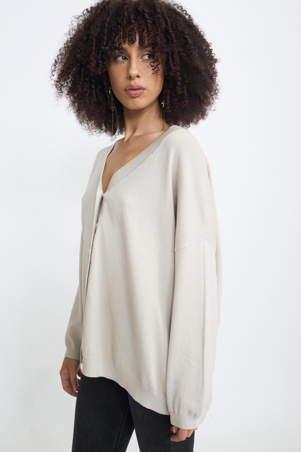 Cardigan over tortora - Autunno - Inverno 2025 | Brend