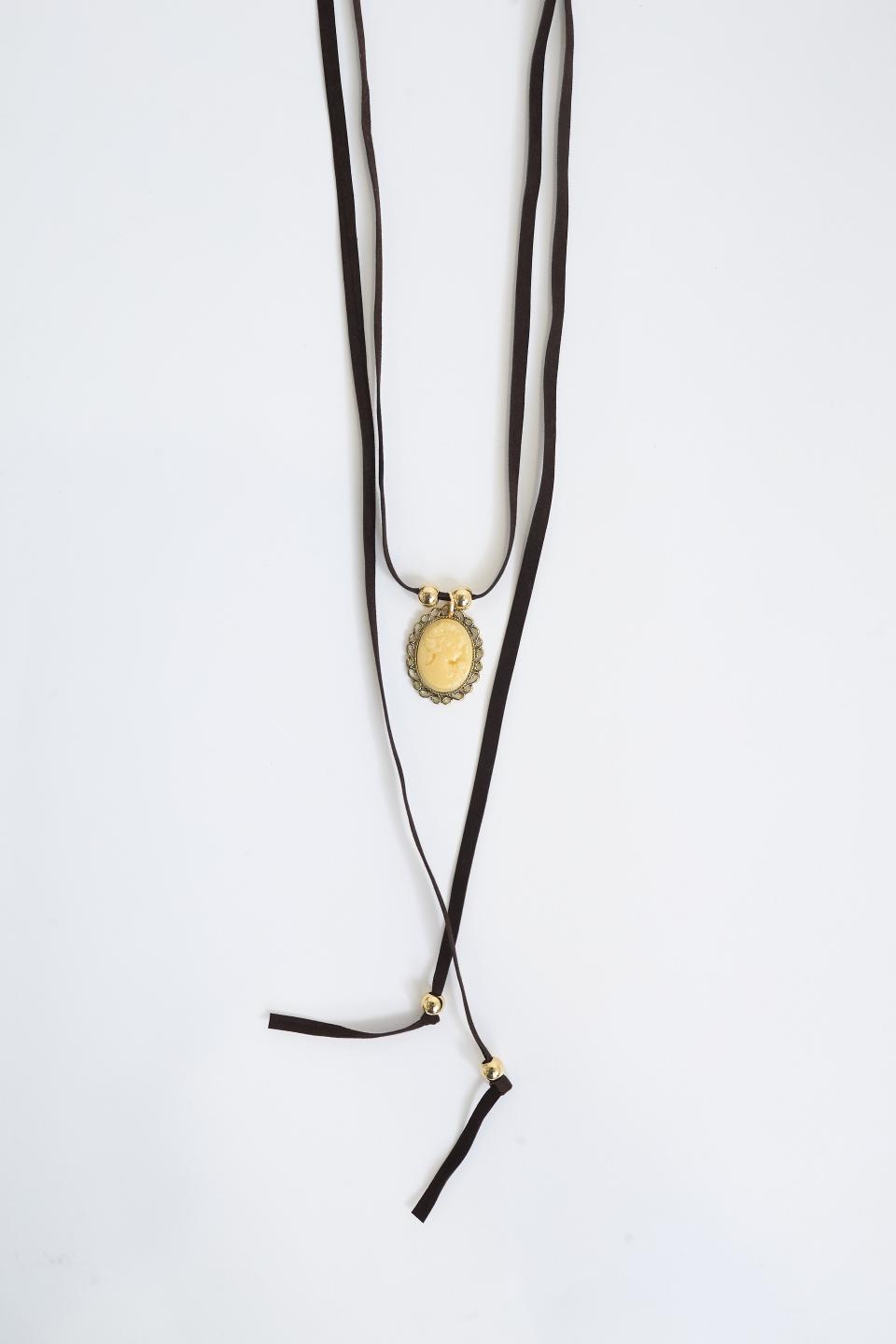 Necklace velvet cameo moro - Autunno - Inverno 2025 | Brend