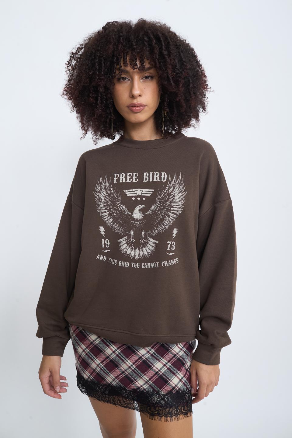 Felpa stampa Aquila | Brend