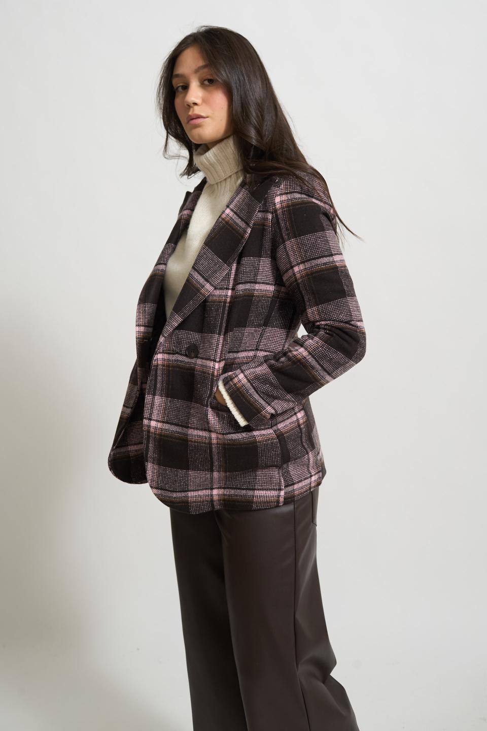 Giacca doppio petto check | Brend