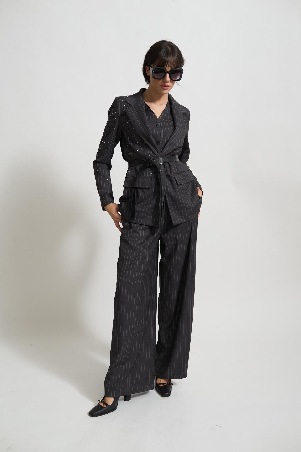 Giacca strass cinta | Brend