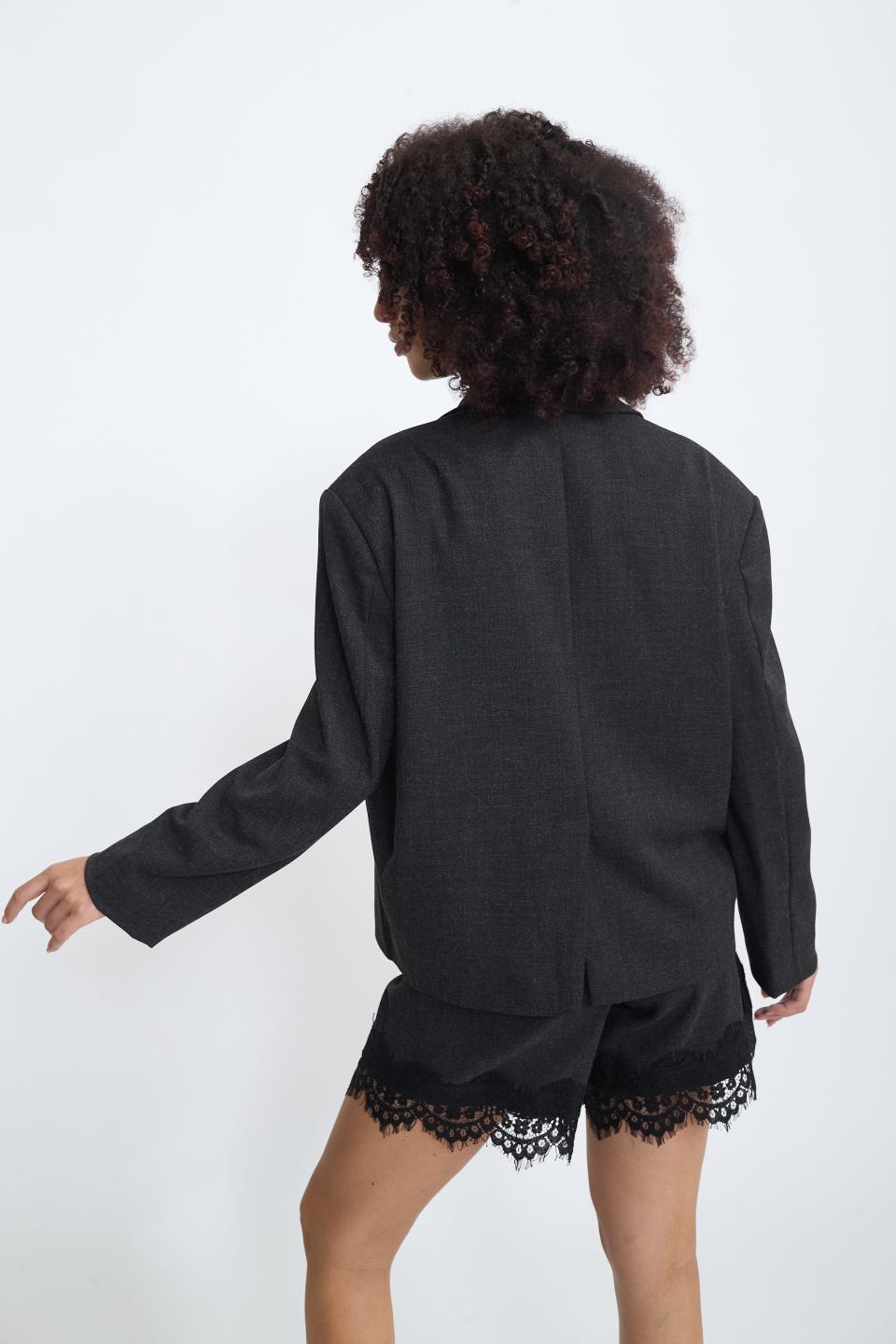 Giacca over cropped nero - Autunno - Inverno 2025 | Brend