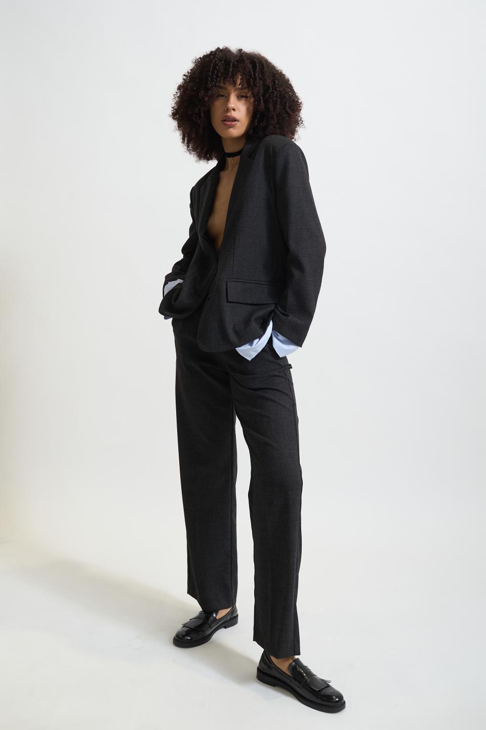 Giacca inserto camicia rigata | Brend