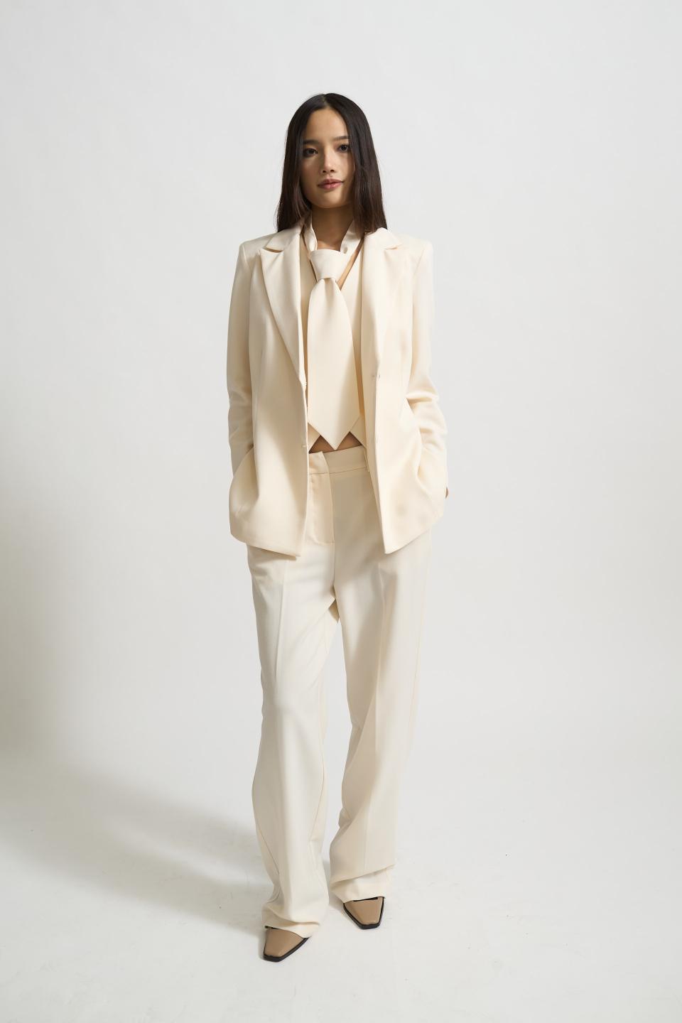 Giacca revers con cravatta | Brend