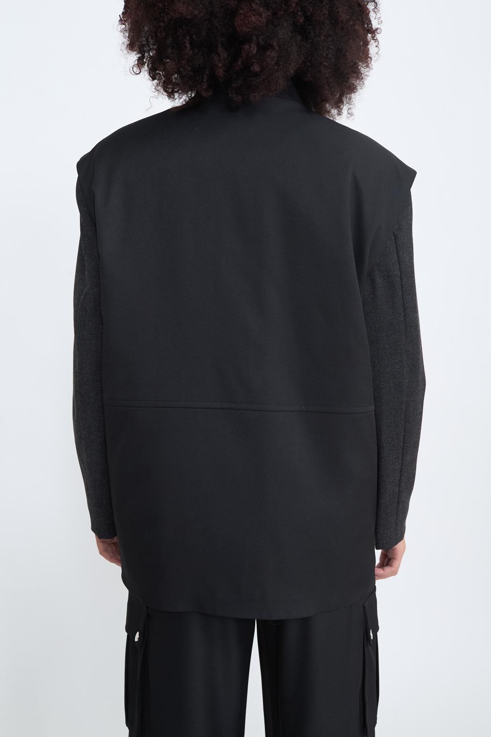 Gilet doppi tasconi nero - Autunno - Inverno 2025 | Brend