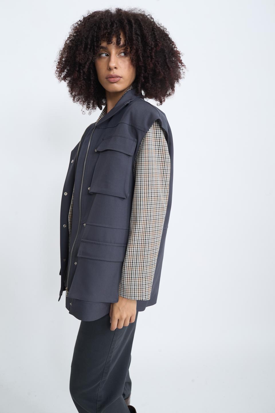 Gilet doppi tasconi piombo - Autunno - Inverno 2025 | Brend