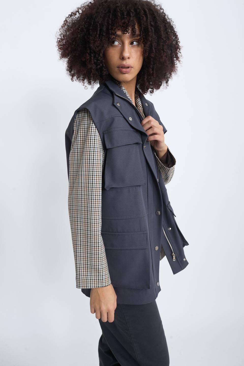 Gilet doppi tasconi piombo - Autunno - Inverno 2025 | Brend