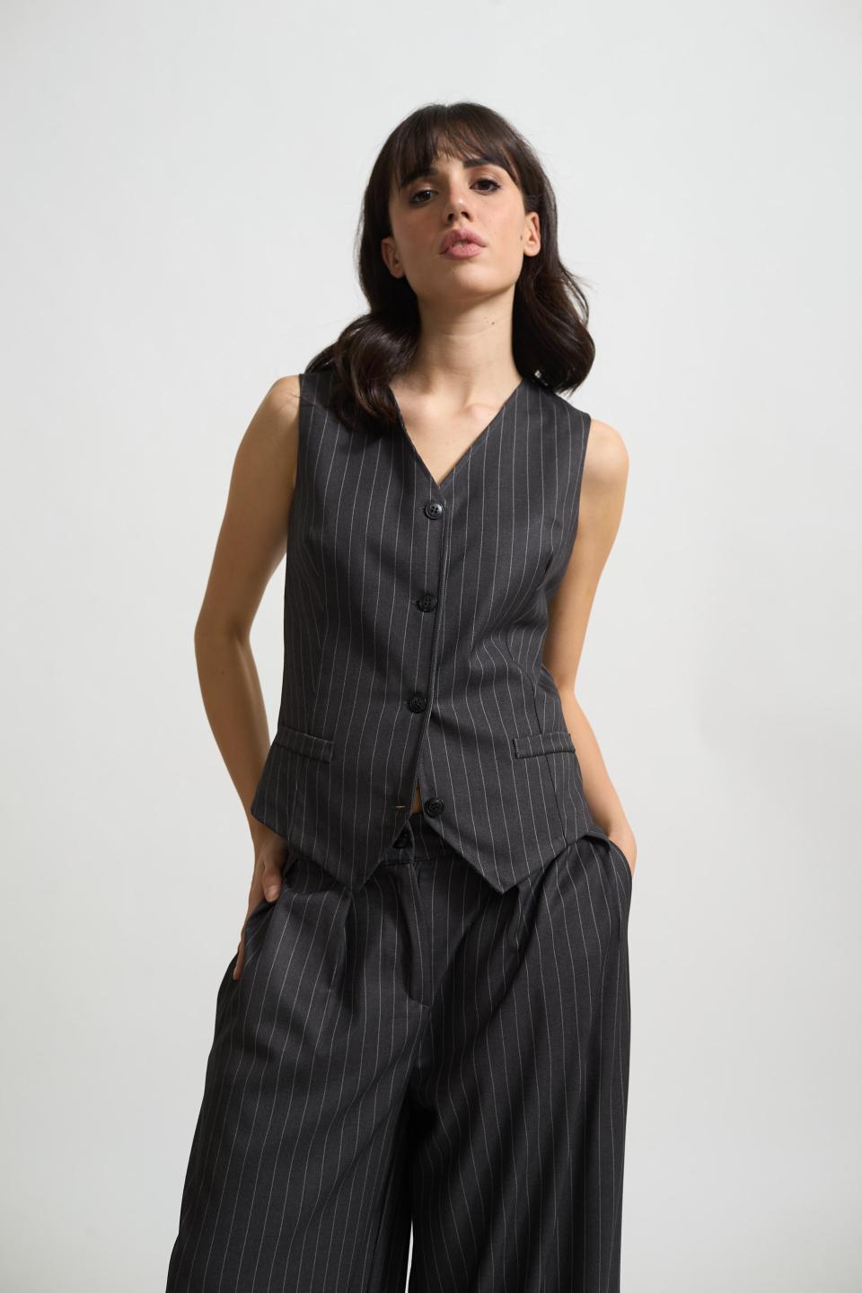 Gilet gessato | Brend