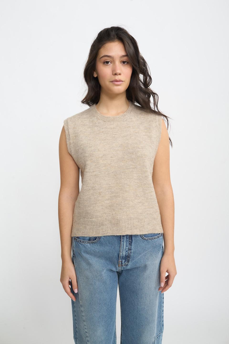 Gilet scollo rotondo | Brend