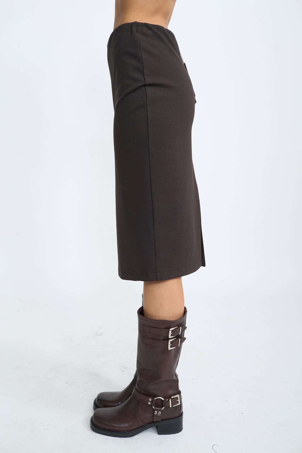 Gonna longuette spacco moro - Autunno - Inverno 2025 | Brend