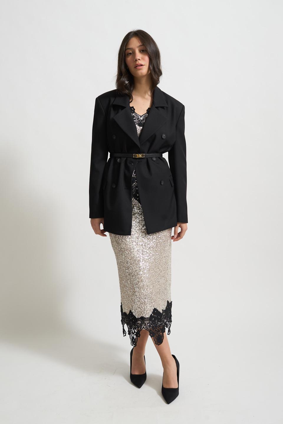 Gonna paillettes e pizzo | Brend