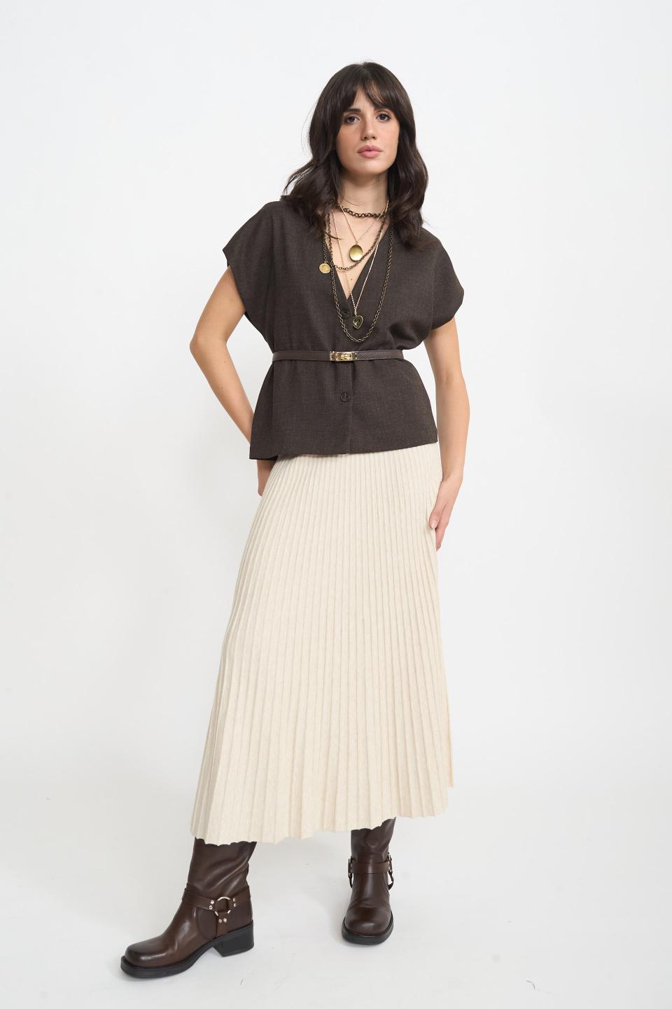 Gonna lunga plissè | Brend