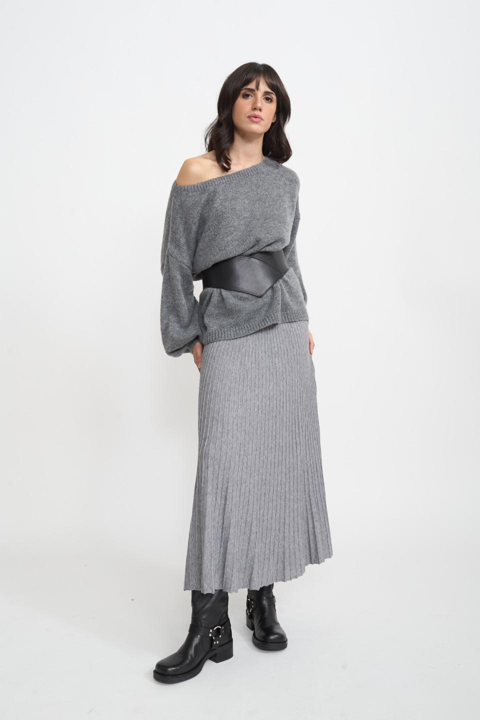 Gonna lunga plissè | Brend