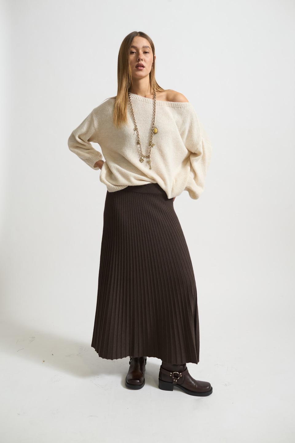 Gonna lunga plissè | Brend