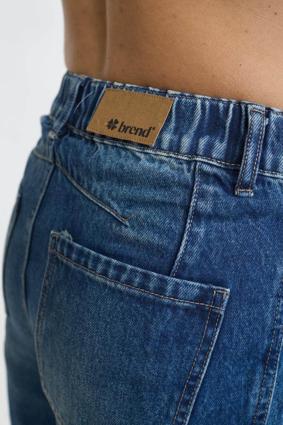 Jeans barrel cuciture denim medio - Autunno - Inverno 2025 | Brend