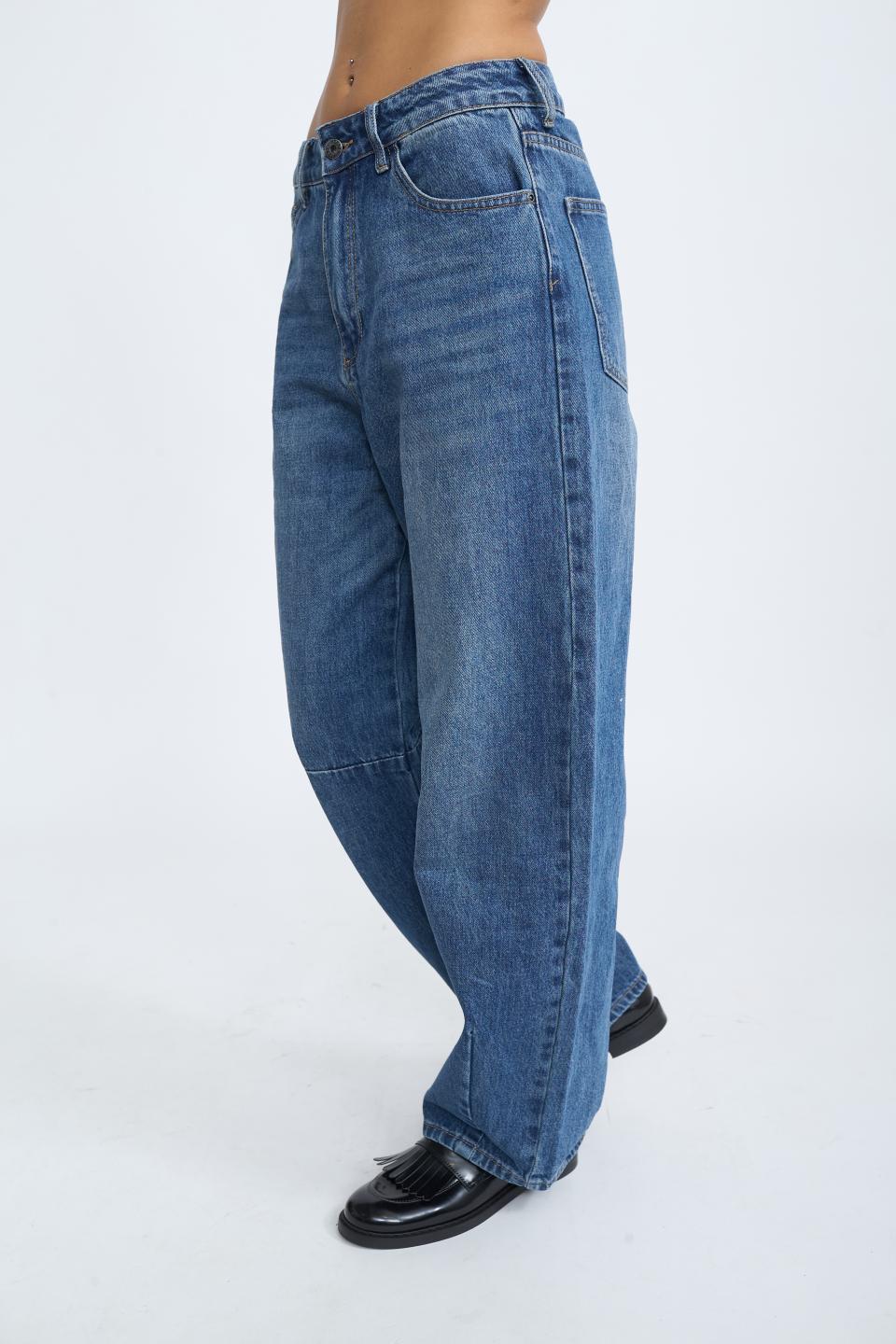 Jeans barrel denim medio - Autunno - Inverno 2025 | Brend