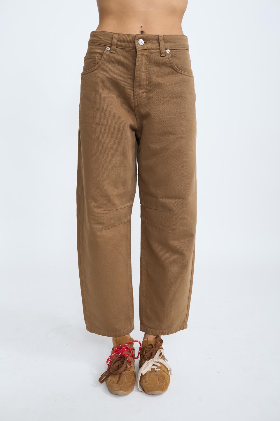 Jeans barrel nocciola - Autunno - Inverno 2025 | Brend