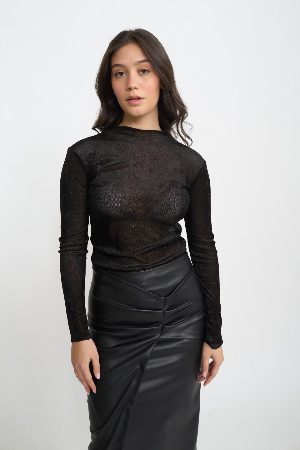 Maglia vulcano strass | Brend