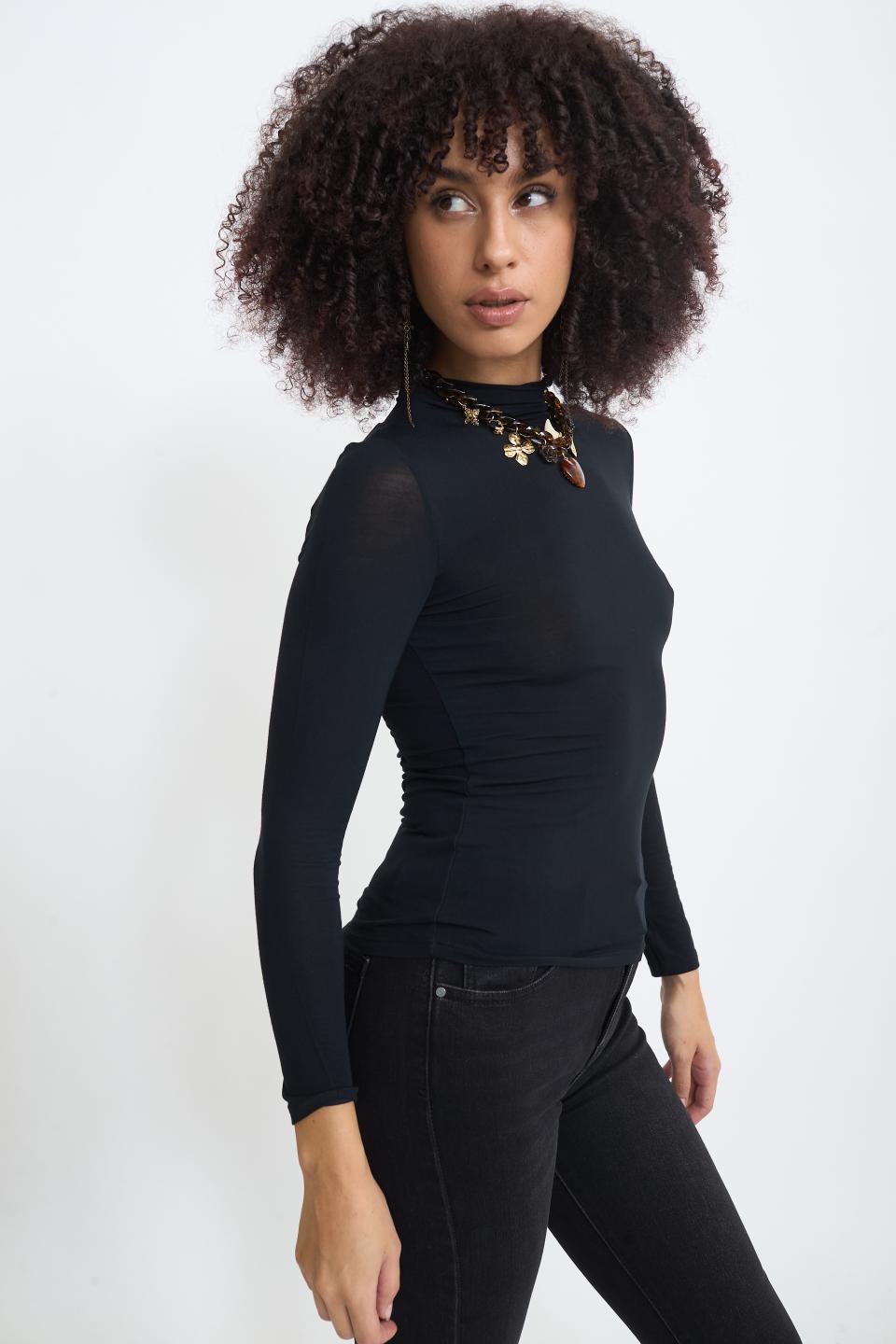 Maglia vulcano modal nero - Autunno - Inverno 2025 | Brend