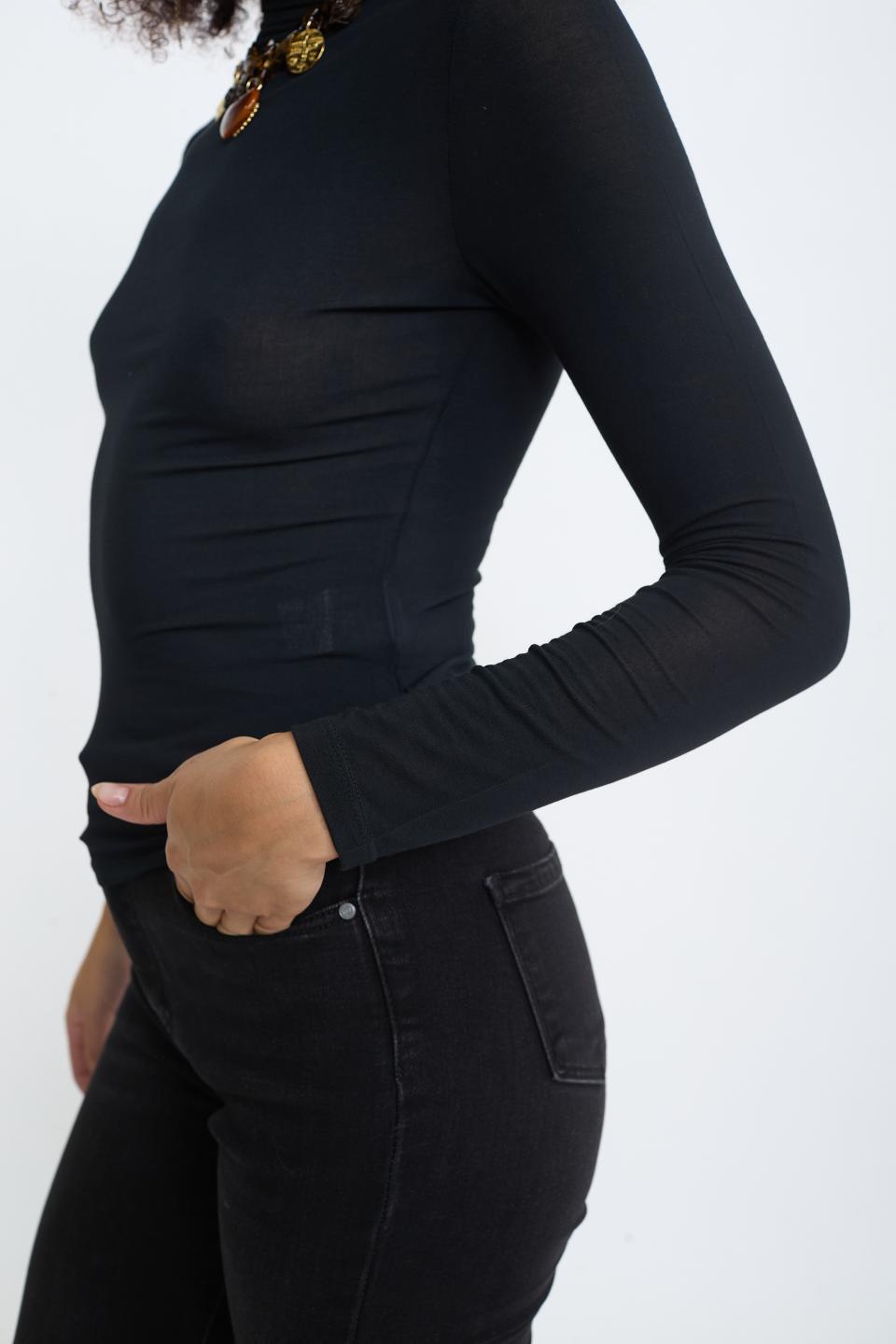 Maglia vulcano modal nero - Autunno - Inverno 2025 | Brend