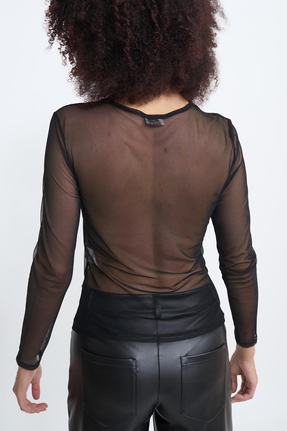 Maglia tulle/pizzo nero - Autunno - Inverno 2025 | Brend