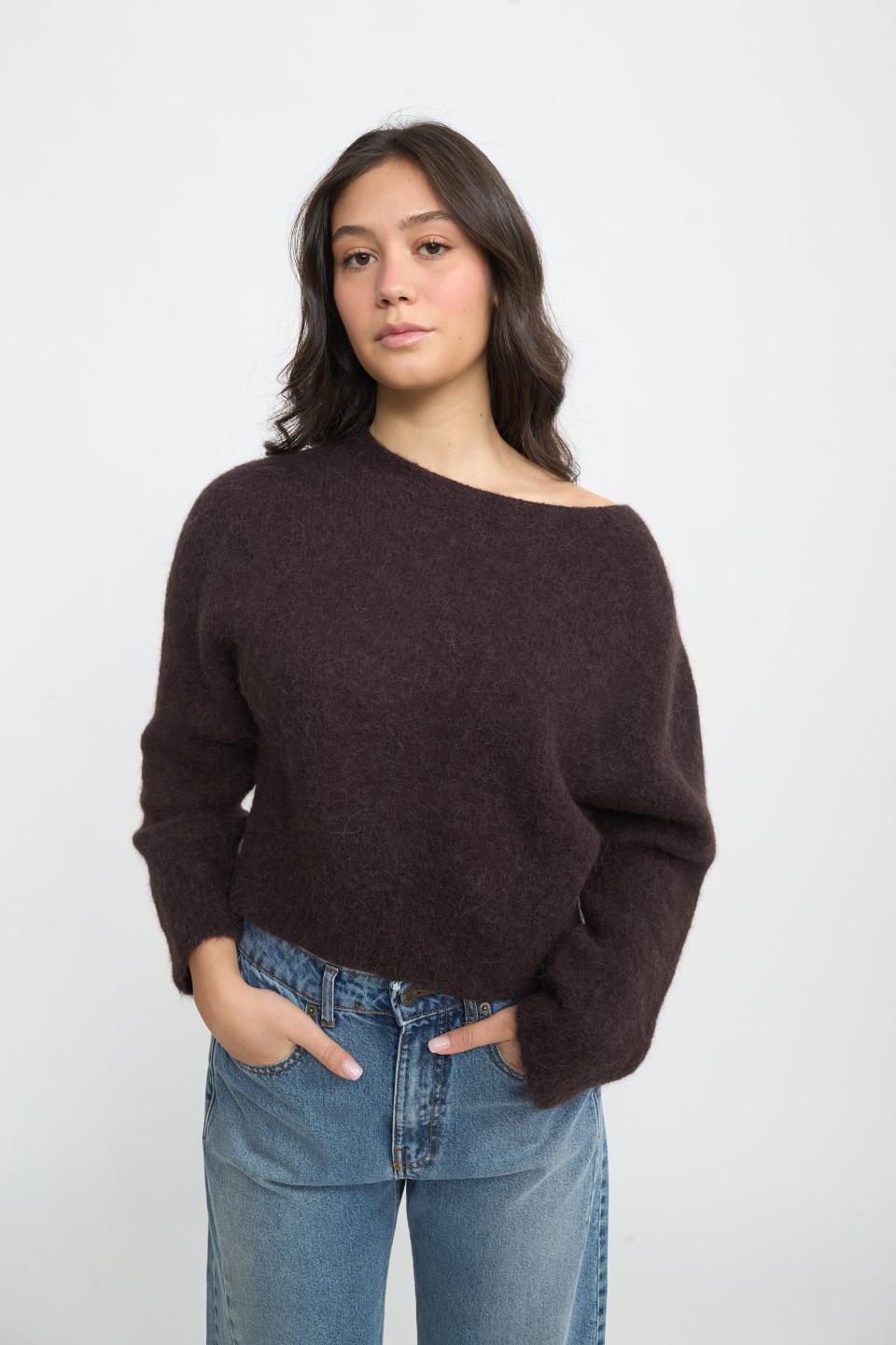 Maglia paricollo alpaca | Brend