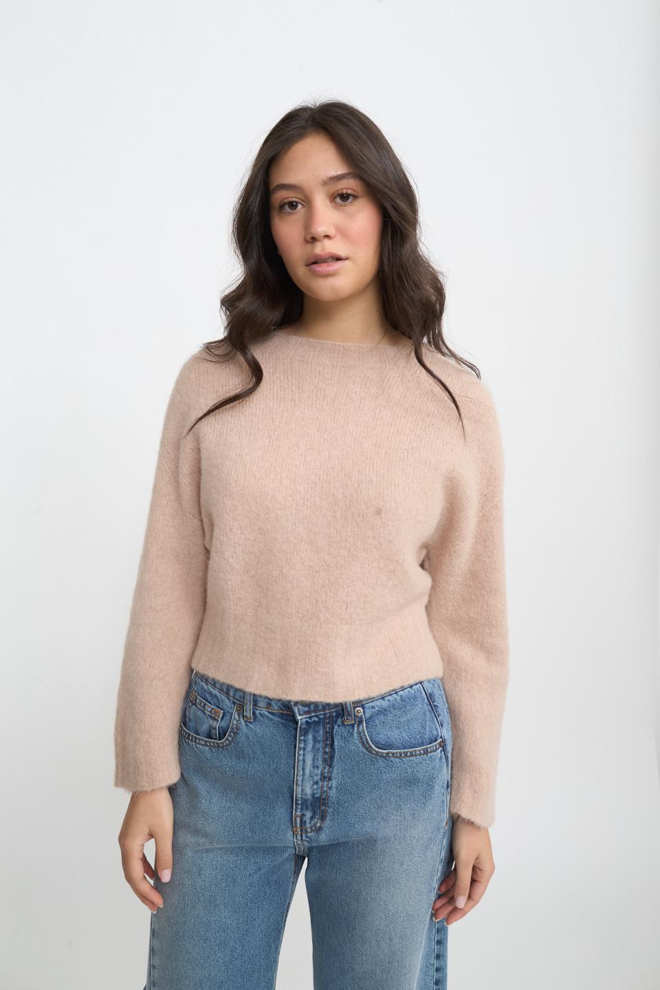 Maglia paricollo alpaca | Brend