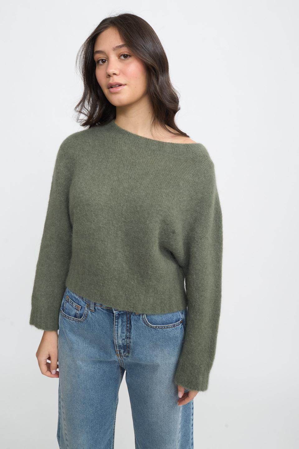 Maglia paricollo alpaca | Brend