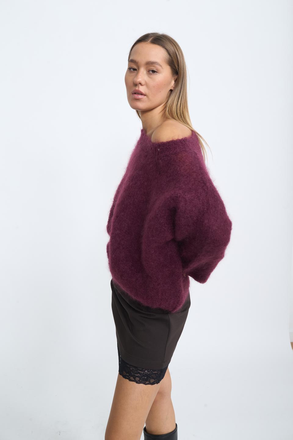 Maglia manica lunga mohair mosto - Autunno - Inverno 2025 | Brend