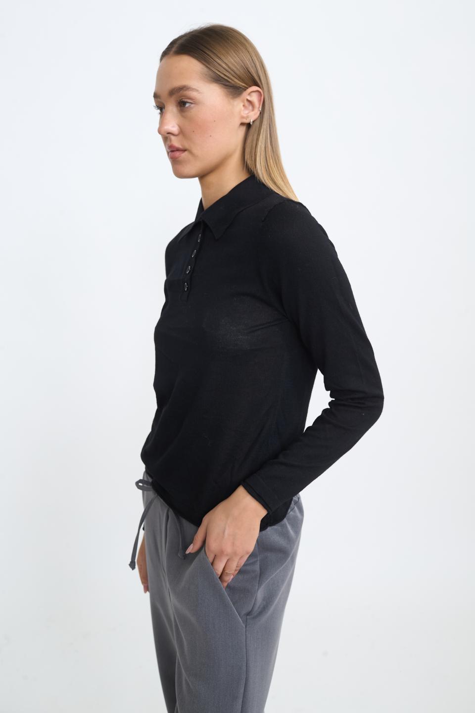 Maglia polo nero - Autunno - Inverno 2025 | Brend