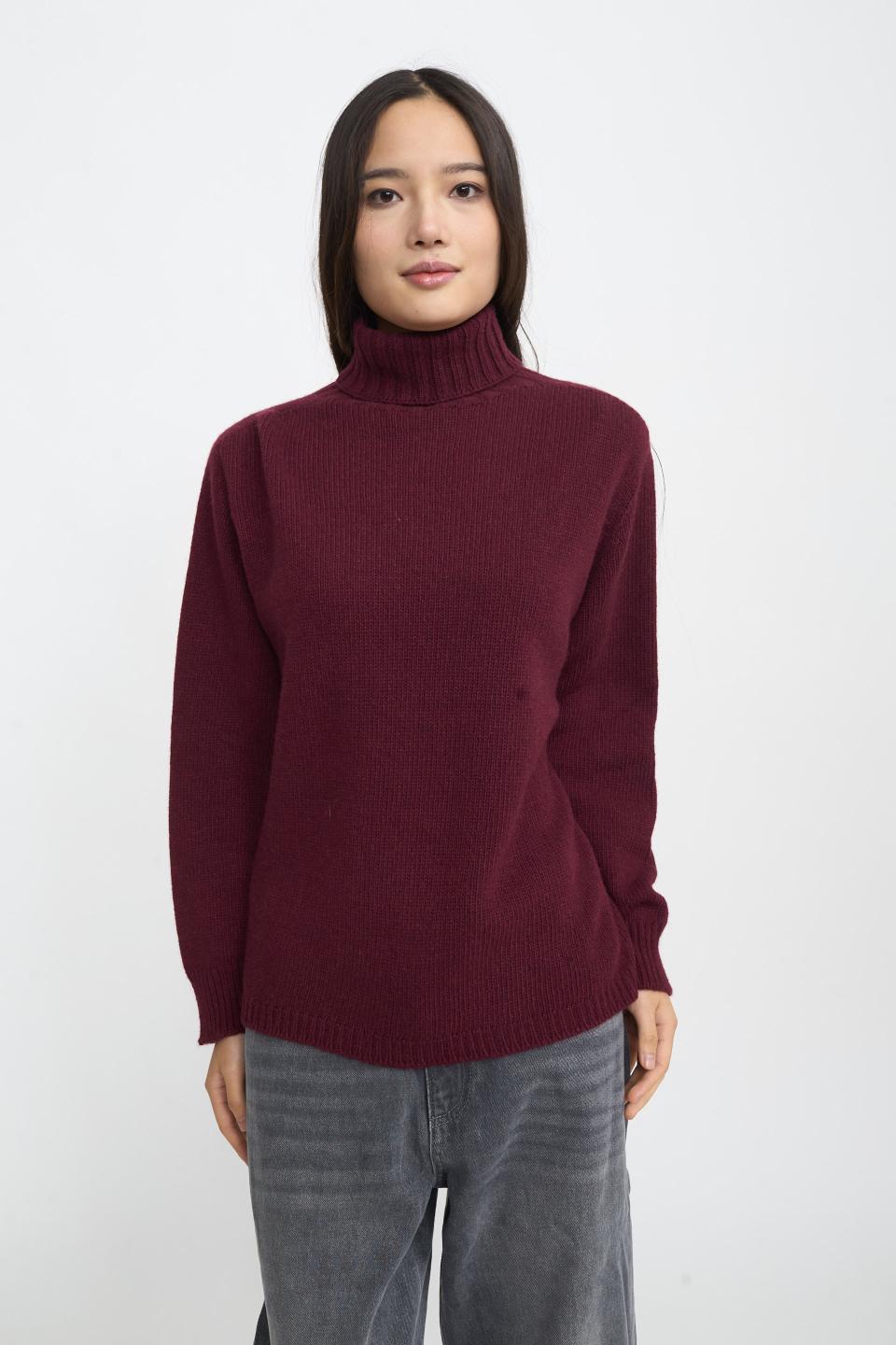 Maglia collo alto costine | Brend